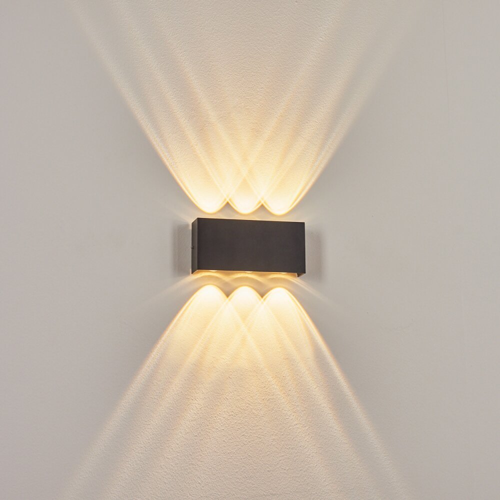 MORENOS Outdoor Wall Light LED anthracite, white, 6-light sources