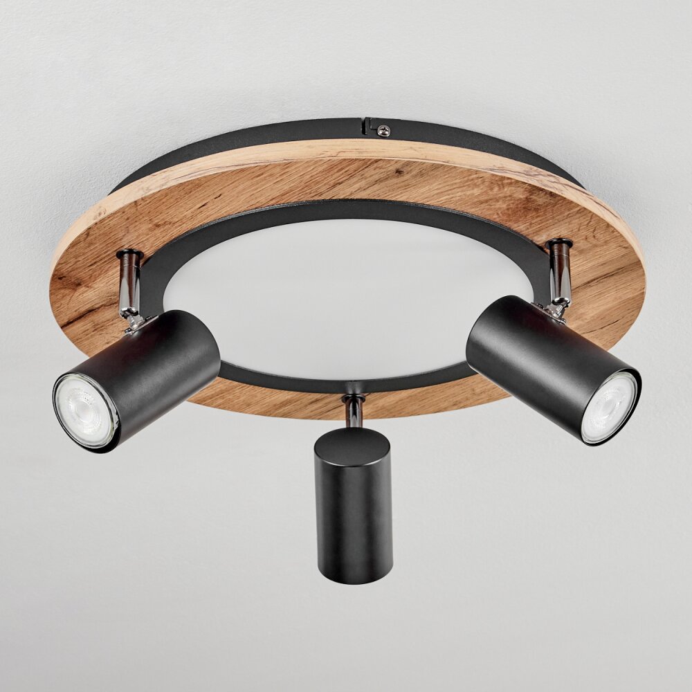 SEQUEIRA Ceiling Light brown, chrome, black, white, 3-light sources