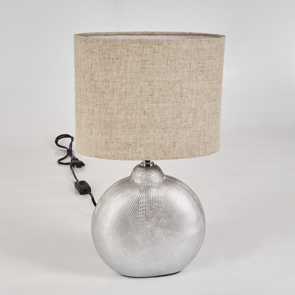 LAHNUS Table lamp chrome, silver, 1-light source