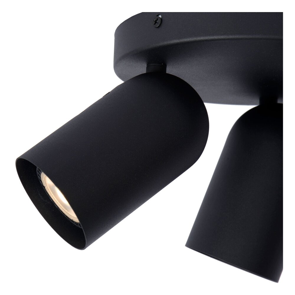 Lucide PUNCH Ceiling Light black, 3-light sources