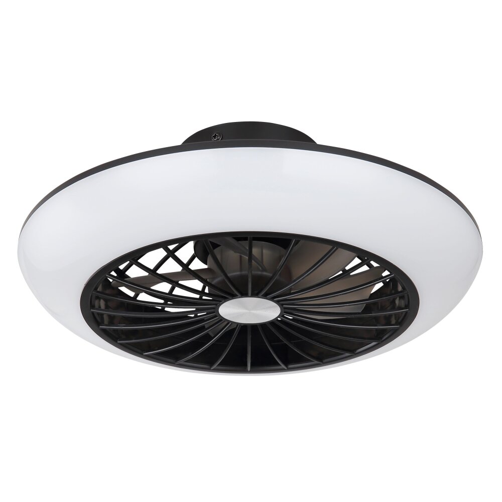 Globo LAFEE ceiling fan LED black, 1-light source