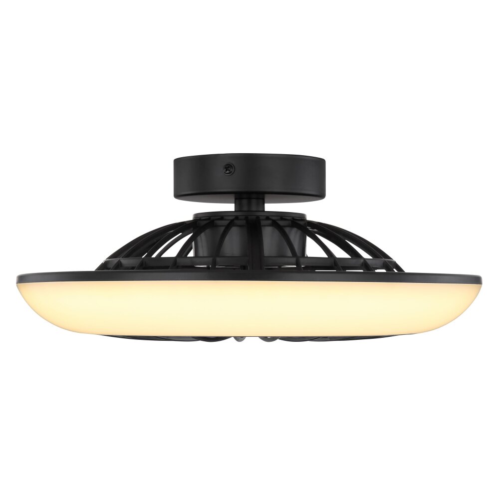 Globo LAFEE ceiling fan LED black, 1-light source