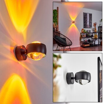 SAPRI Wall Light black, 1-light source