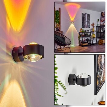 SAPRI Wall Light black, 1-light source