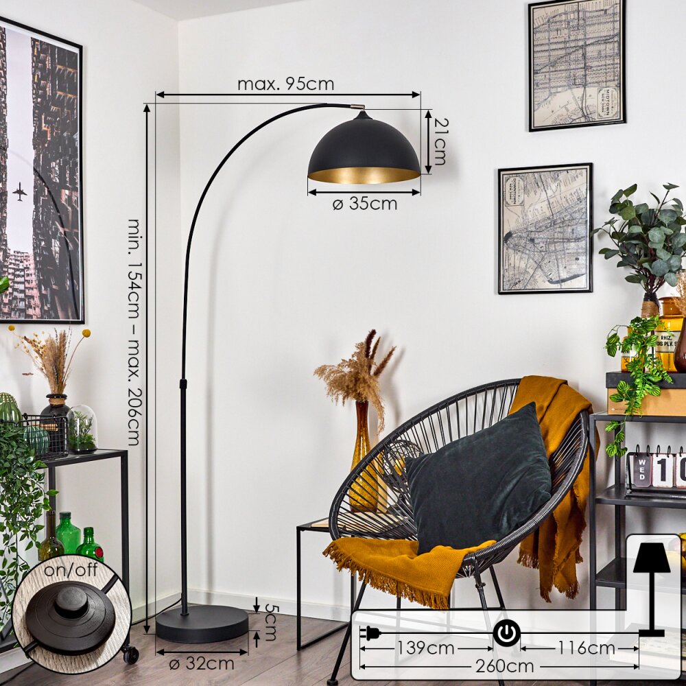 BELES Floor Lamp black, 1-light source