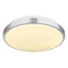 Globo GREGORY Ceiling Light LED aluminium, white, 1-light source, Motion sensor