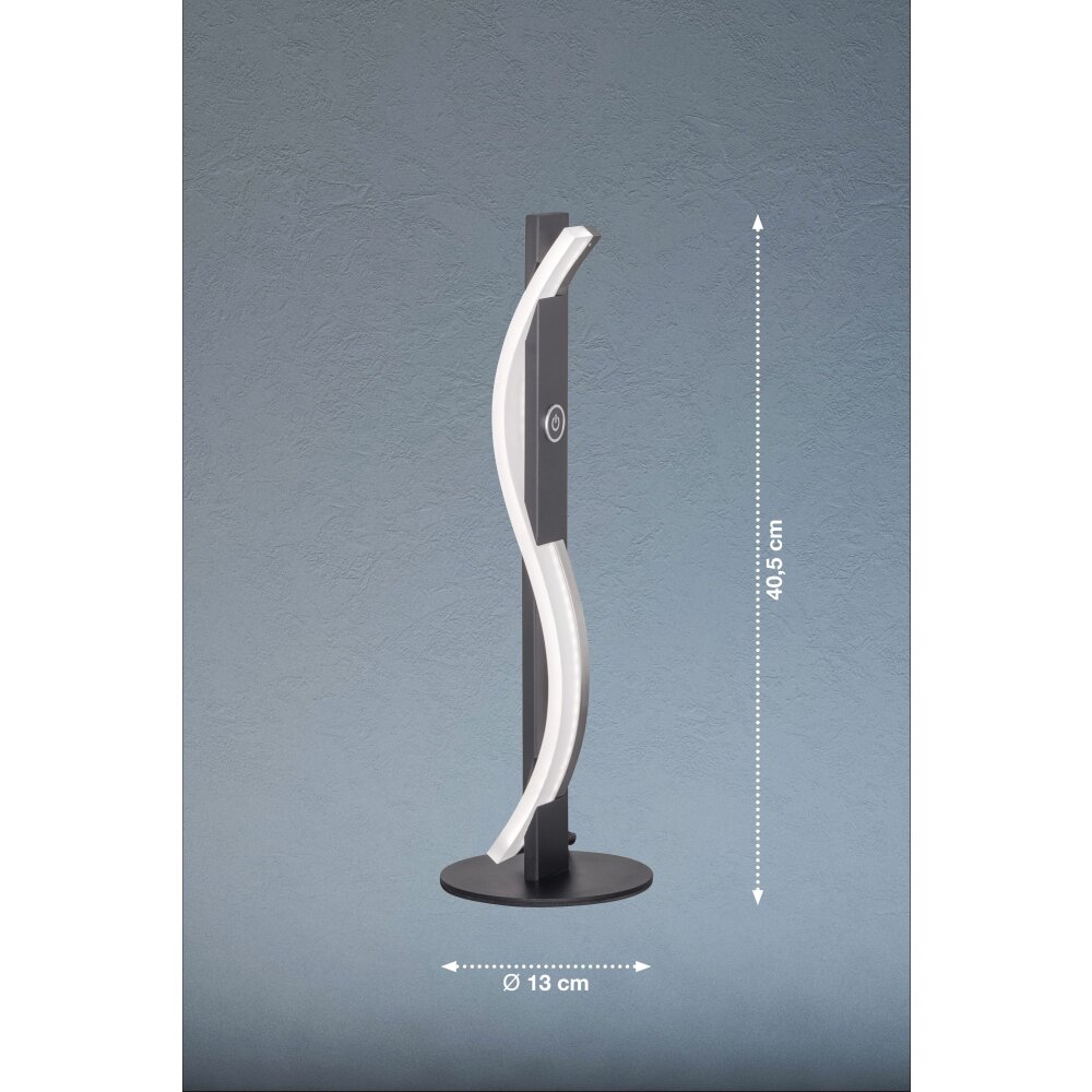 Fischer & Honsel BRIDGE Table lamp LED black, 1-light source
