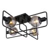 Globo BLAMA Ceiling Light black, 4-light sources