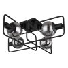 Globo BLAMA Ceiling Light black, 4-light sources