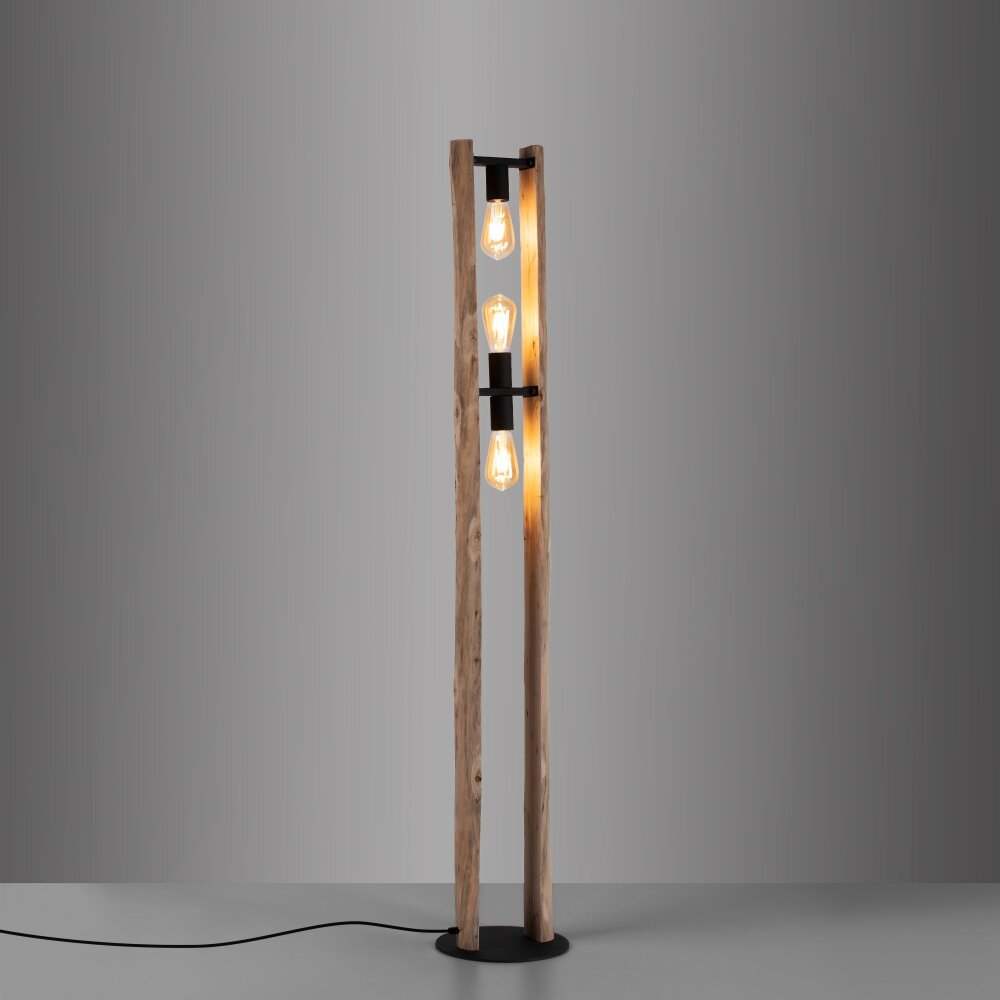 Leuchten-Direkt LOG Floor Lamp Ecru, 3-light sources