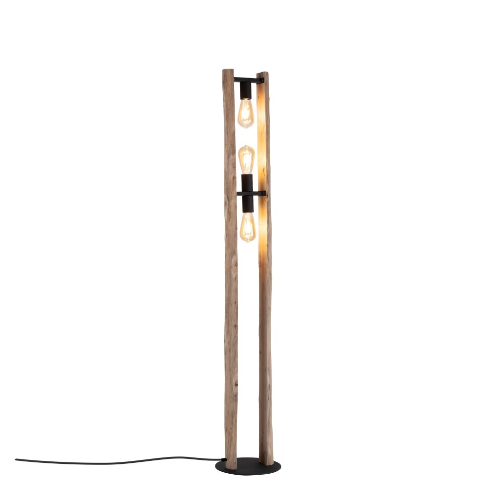 Leuchten-Direkt LOG Floor Lamp Ecru, 3-light sources