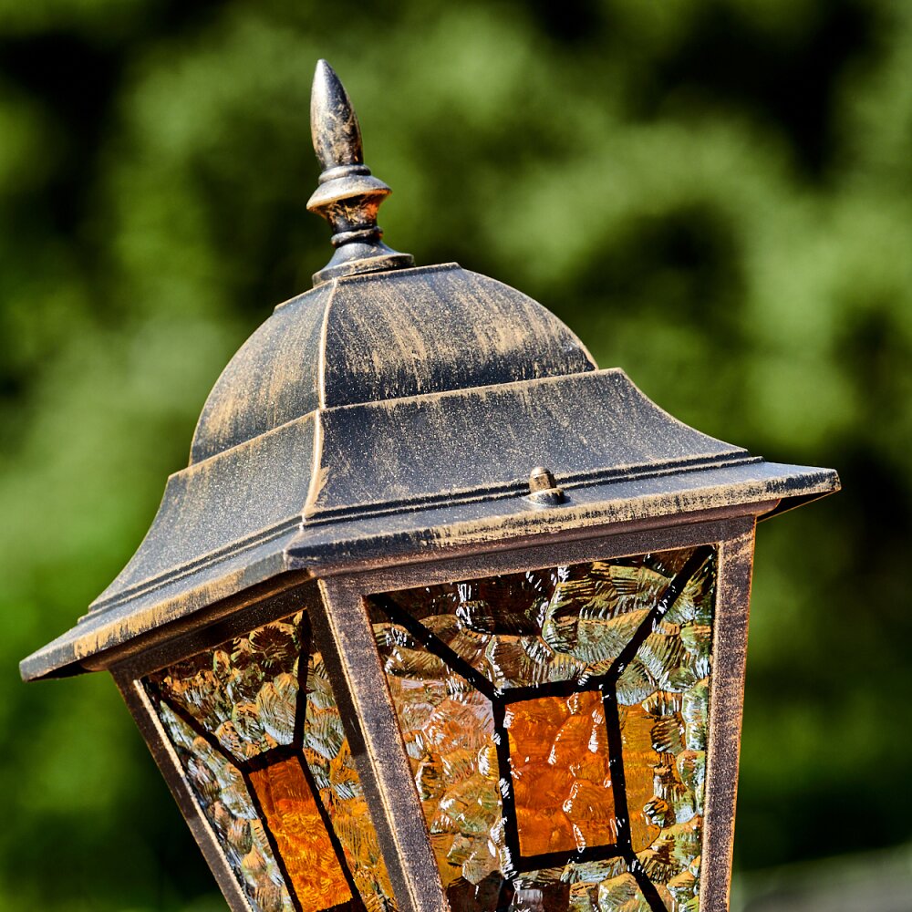 HALLA path light brown, gold, black, 3-light sources