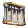 Globo JEANIE Ceiling Light Dark wood, black, 3-light sources