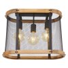 Globo JEANIE Ceiling Light Dark wood, black, 3-light sources