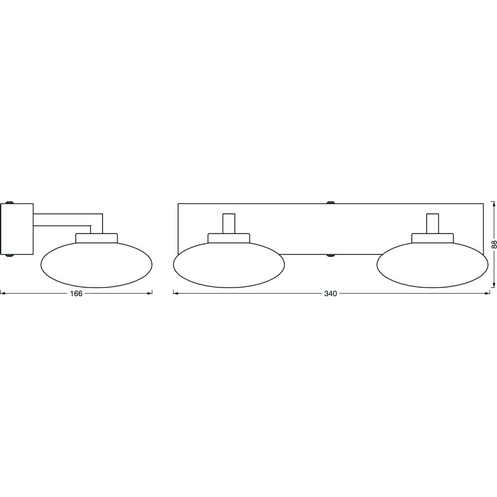 LEDVANCE BATHROOM Ceiling Light silver, 1-light source
