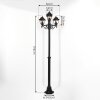 MURTO Lamp Post black, 3-light sources