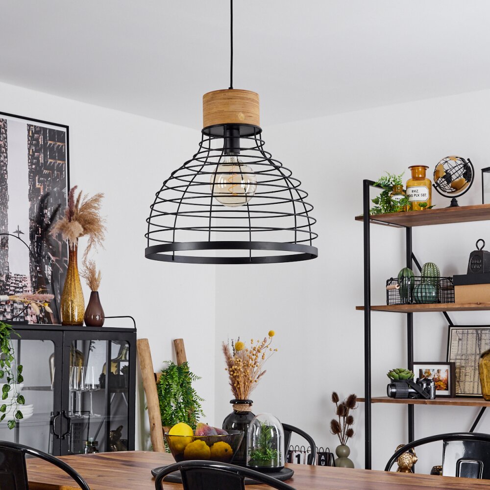 OMBA Pendant Light Ecru, black, 1-light source