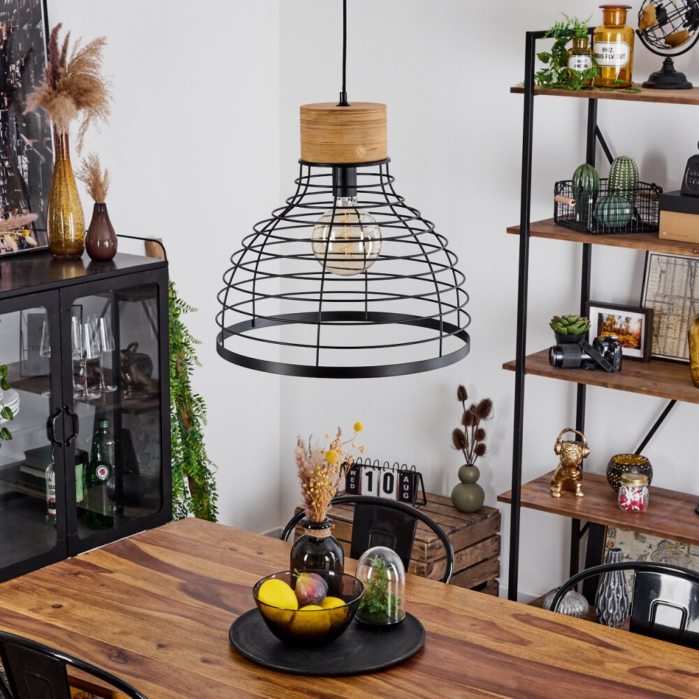 OMBA Pendant Light Ecru, black, 1-light source
