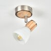 ICALMA Ceiling Light Ecru, matt nickel, 1-light source