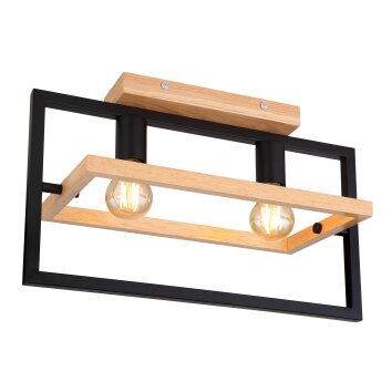 Globo ERICA Ceiling Light Ecru, black, 2-light sources