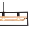 Globo ERICA Pendant Light Ecru, black, 4-light sources