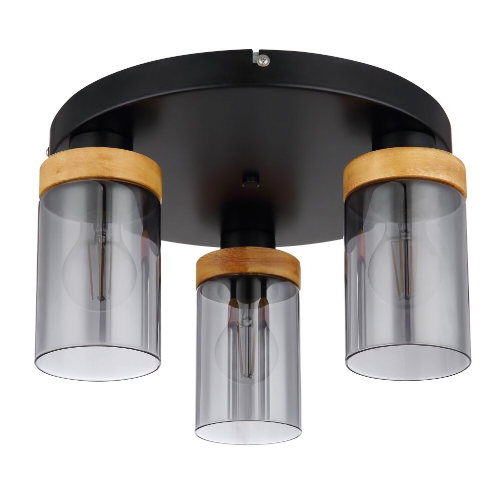 Globo FINCA Ceiling Light Smoke-coloured, 3-light sources