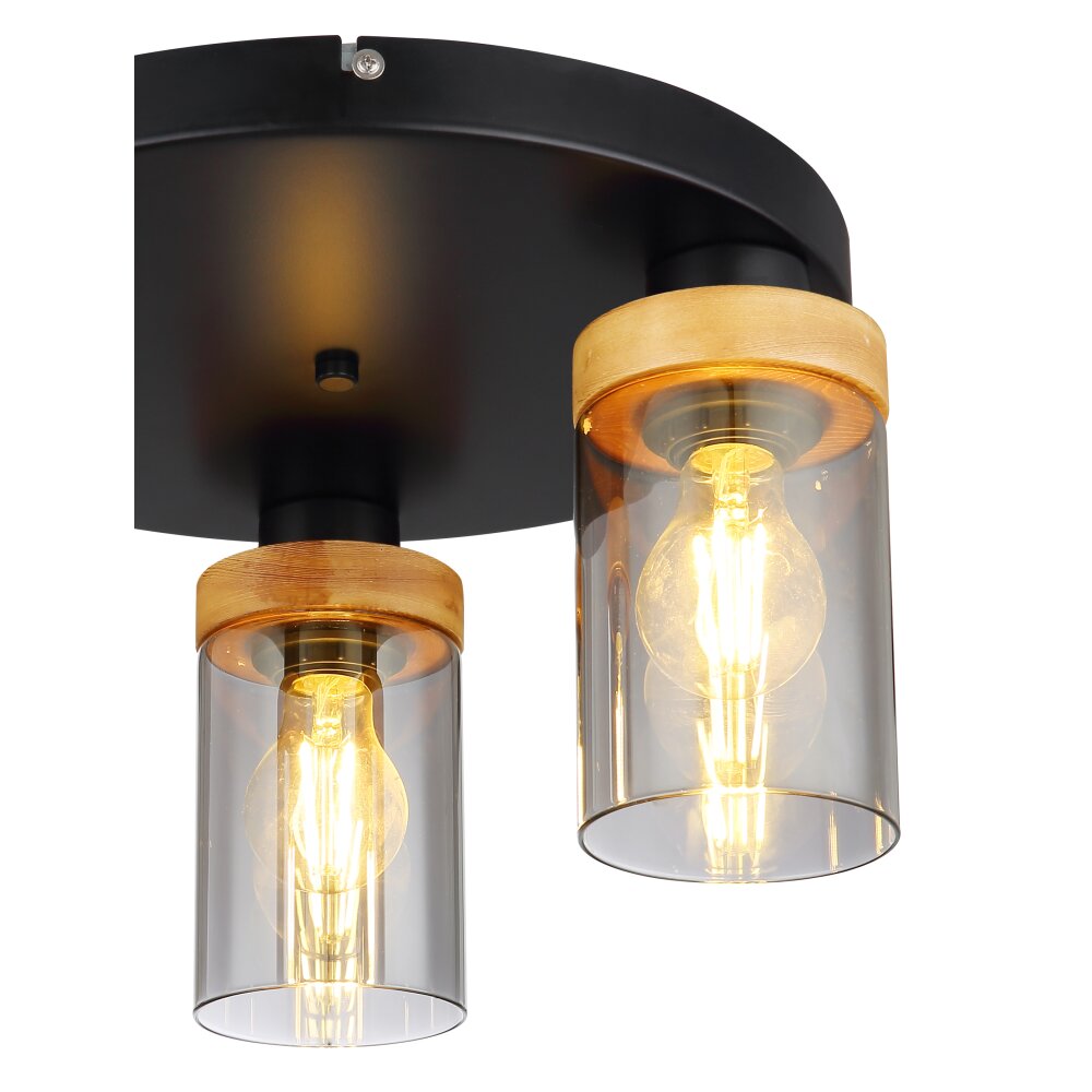 Globo FINCA Ceiling Light Smoke-coloured, 3-light sources