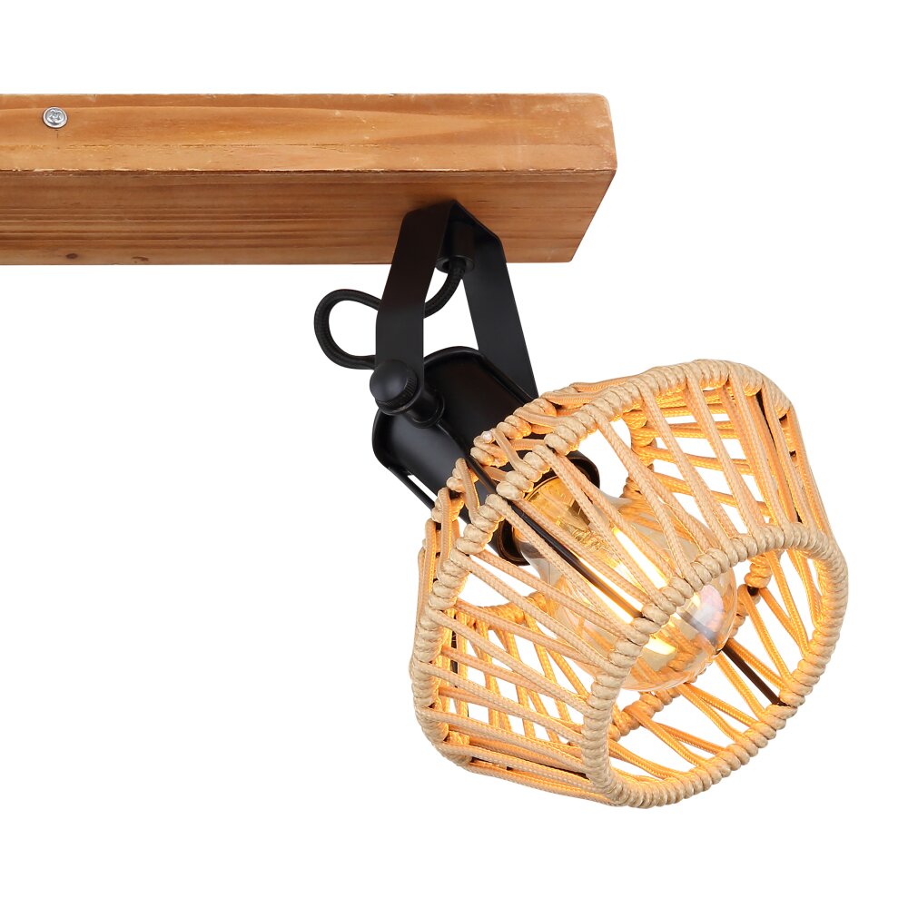 Globo STRAHLER Ceiling Light black, 3-light sources