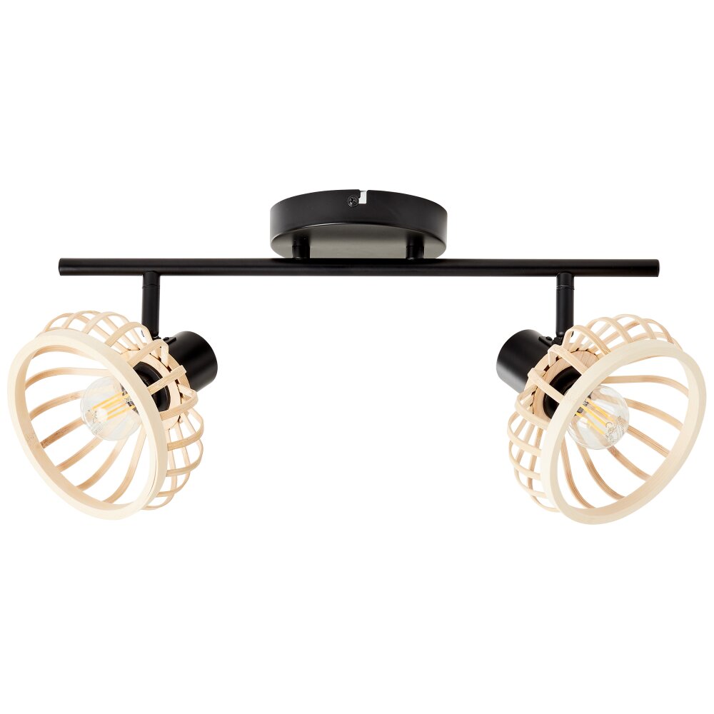 Brilliant NORAH Ceiling Light black, 2-light sources