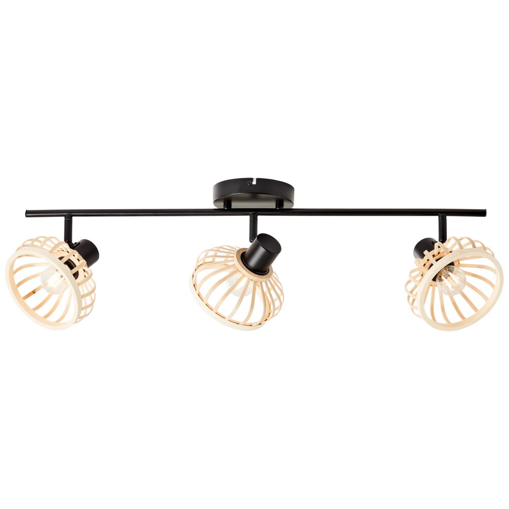 Brilliant NORAH Ceiling Light black, 3-light sources