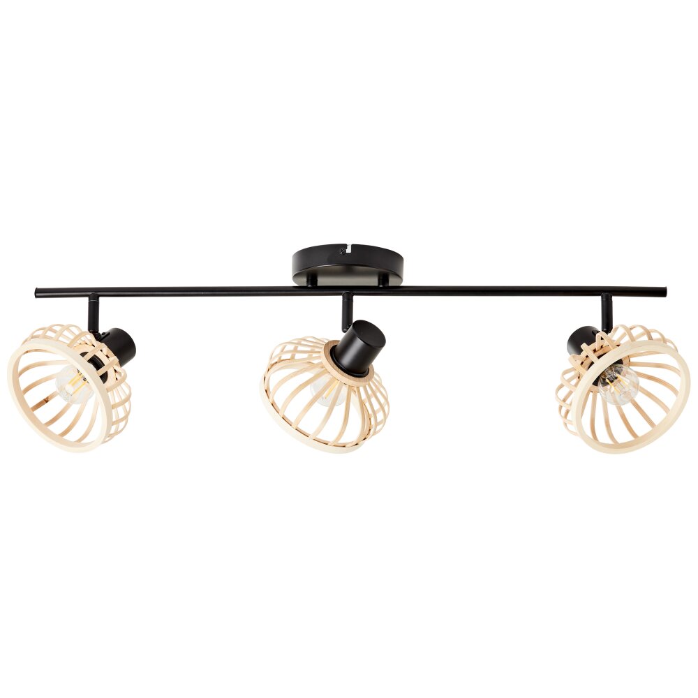 Brilliant NORAH Ceiling Light black, 3-light sources