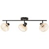 Brilliant NORAH Ceiling Light black, 3-light sources