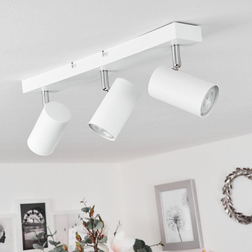 JAVEL Ceiling Light chrome, white, 3-light sources