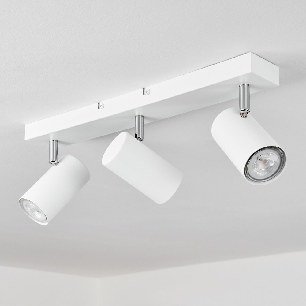 JAVEL Ceiling Light chrome, white, 3-light sources