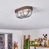 CHAQUIRE Ceiling Light brown, rust-coloured, 1-light source