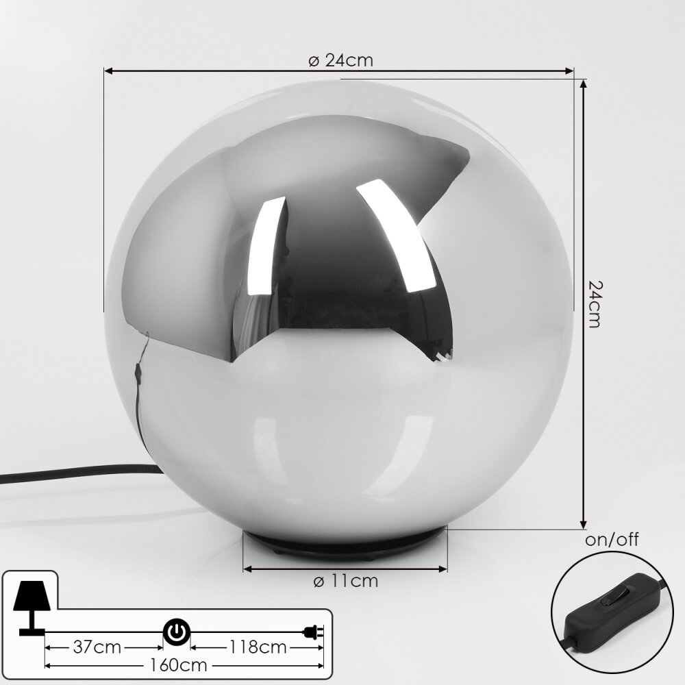 RECOUTAS Table lamp black, 1-light source