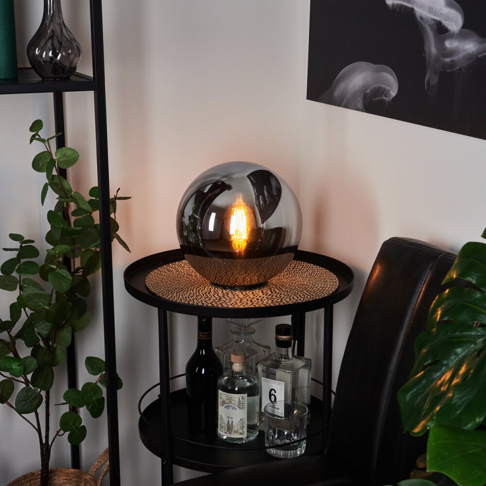 RECOUTAS Table lamp black, 1-light source