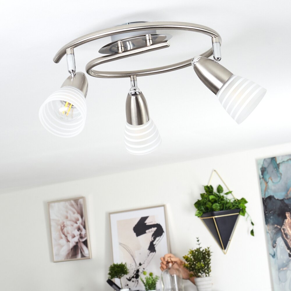 CHAPOD Ceiling Light LED matt nickel, 3-light sources