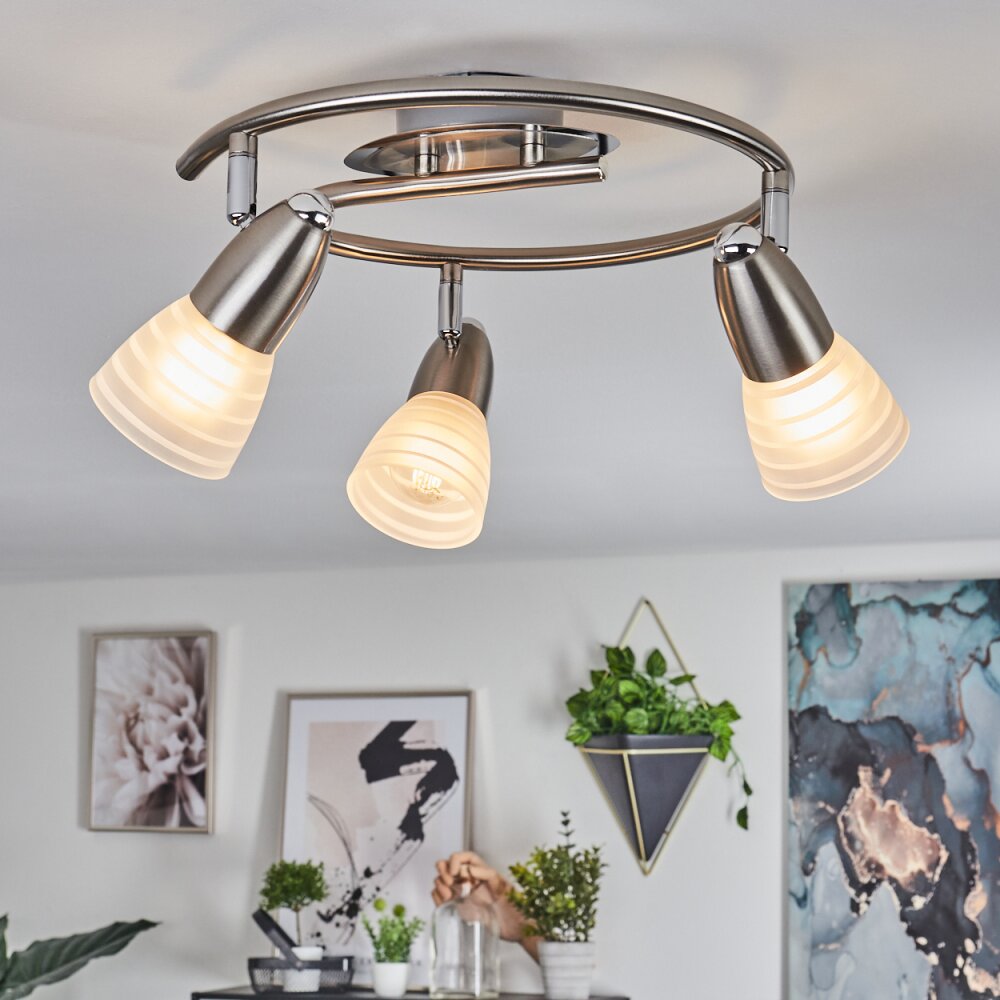 CHAPOD Ceiling Light LED matt nickel, 3-light sources