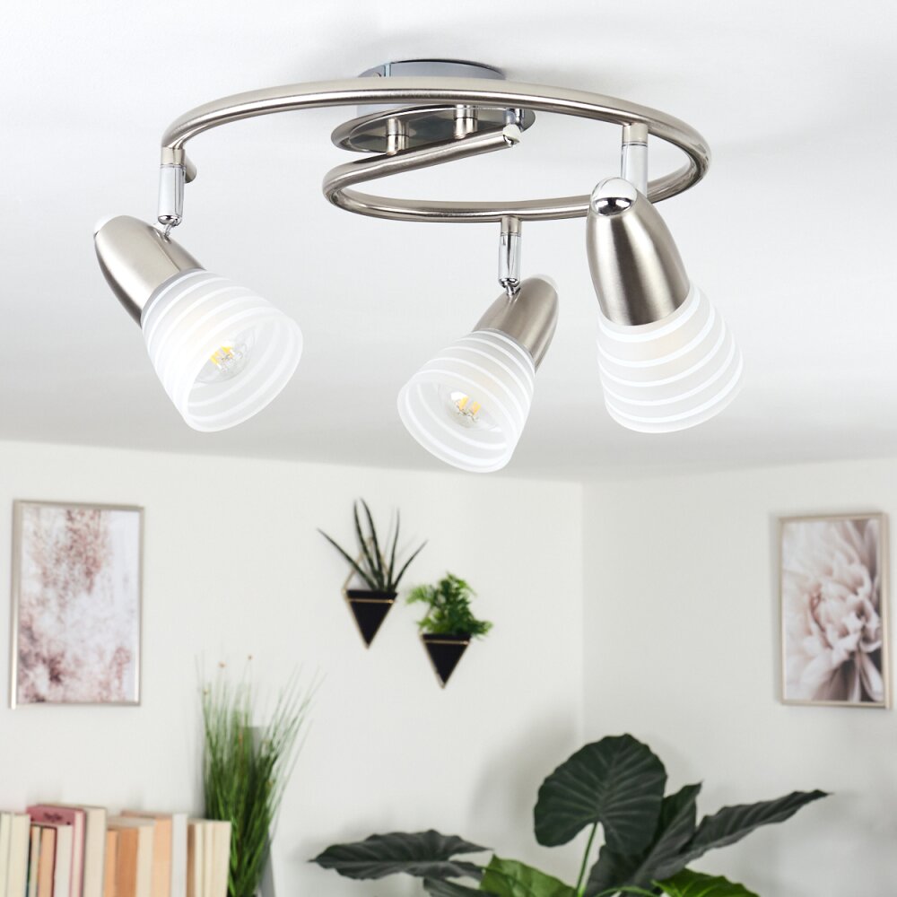 CHAPOD Ceiling Light LED matt nickel, 3-light sources