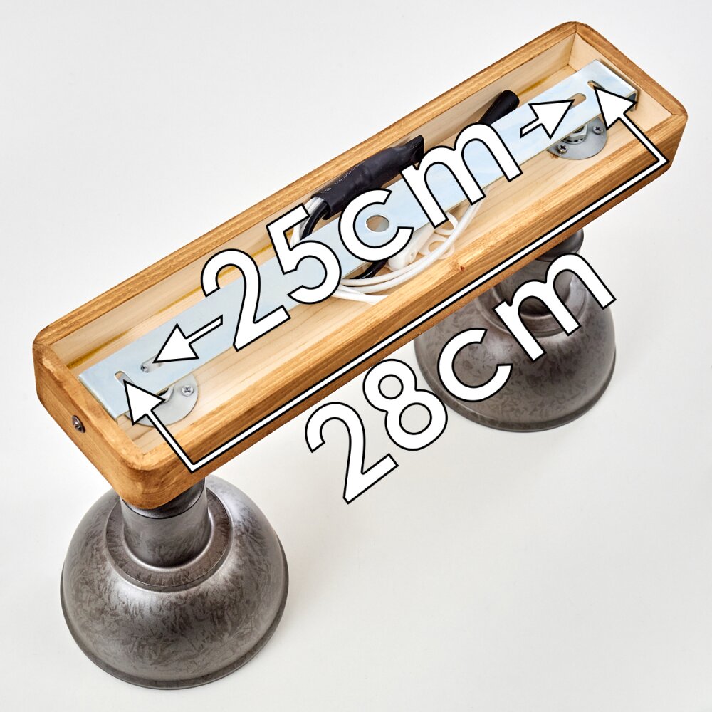 Ceiling Light Tholen brown, 2-light sources