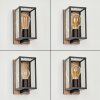 Fortunies Outdoor Wall Light Light wood, Wood like finish, black, 1-light source