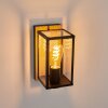 Fortunies Outdoor Wall Light Light wood, Wood like finish, black, 1-light source