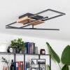 Avelal Ceiling Light LED Light wood, Wood like finish, black, 1-light source