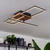 Avelal Ceiling Light LED Light wood, Wood like finish, black, 1-light source