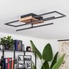 Avelal Ceiling Light LED Light wood, Wood like finish, black, 1-light source