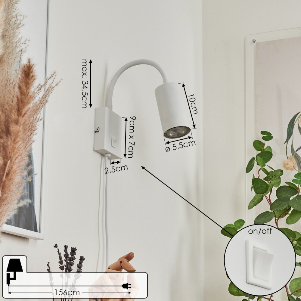 Javel Wall Light white, 1-light source