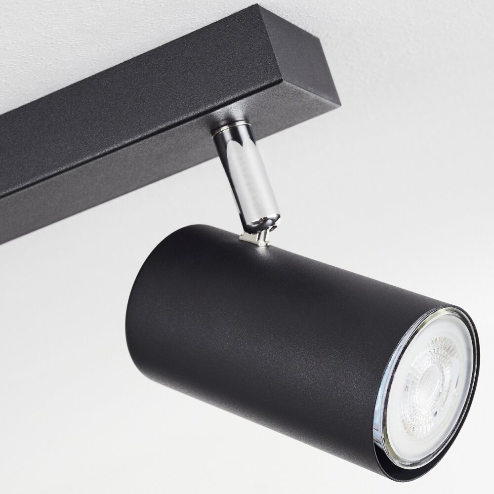 Javel Ceiling Light chrome, black, 5-light sources
