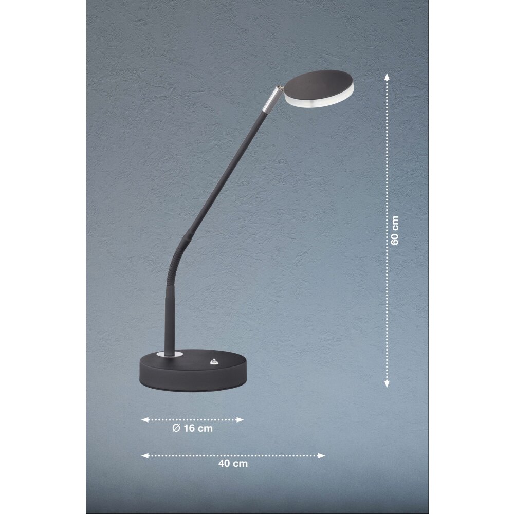 FHL easy Luna Table lamp LED black, 1-light source