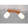 Reality Assam Ceiling Light Ecru, 2-light sources